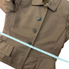 Load image into Gallery viewer, Vintage Oscar De La Renta Brown Wool Blazer Jacket Size Small
