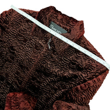 Load image into Gallery viewer, Vintage Brown Velvet Zip Blazer Jacket Size 12