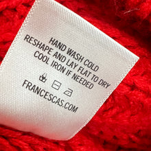 Load image into Gallery viewer, Alya Red Cropped Pullover Knit Sweater Size Small