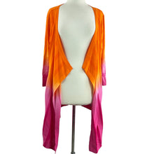 Load image into Gallery viewer, Pink & Orange Ombre Duster Sweater Size Large