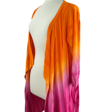 Load image into Gallery viewer, Pink & Orange Ombre Duster Sweater Size Large
