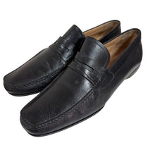 Load image into Gallery viewer, Magnanni Black Leather Loafers Size 9