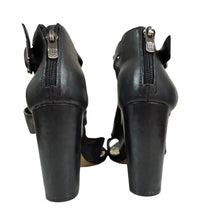 Load image into Gallery viewer, Vince Camuto Black Peep Toe Block Heel Peep Toe Size 6.5