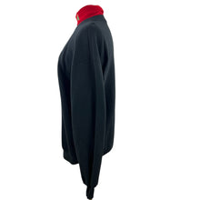 Load image into Gallery viewer, Black Vintage Christmas Sweatshirt with Santa Size Large