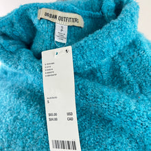 Load image into Gallery viewer, Urban Outfitters Turquoise Cropped Pullover Sweater Size Small Petite