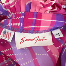 Load image into Gallery viewer, Vintage 80s Pink Ruffle Boho Maxi Dress Size M