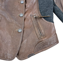 Load image into Gallery viewer, Via Spiga Brown Moto Jacket Size Medium