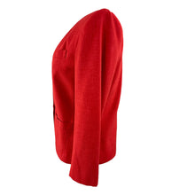Load image into Gallery viewer, Vintage 80s Boxy Red Blazer & Top Set Size 4