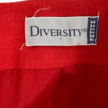 Load image into Gallery viewer, Vintage 80s Boxy Red Blazer & Top Set Size 4