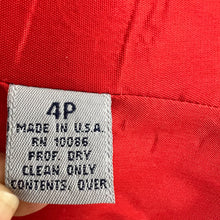 Load image into Gallery viewer, Vintage 80s Boxy Red Blazer & Top Set Size 4