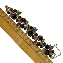 Load image into Gallery viewer, 60s Juliana Style Amethyst & Aurora Borealis Statement Bracelet