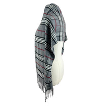 Load image into Gallery viewer, Gray Plaid Casmnk Scarf Super Soft