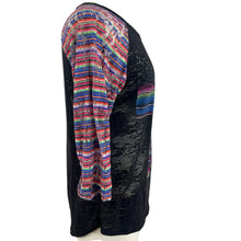 Load image into Gallery viewer, Southern Grace Black 3/4 Sleeve Tee With Cross Size Medium