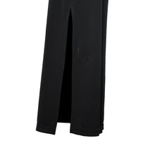 Load image into Gallery viewer, 90's Square Neck Scoop Back Long Black Dress Size Medium