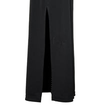 Load image into Gallery viewer, 90's Square Neck Scoop Back Long Black Dress Size Medium