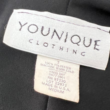 Load image into Gallery viewer, 90's Square Neck Scoop Back Long Black Dress Size Medium