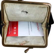 Load image into Gallery viewer, Western Germany Black Embroidered Roses Coin Purse