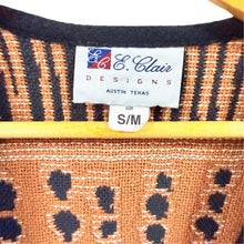 Load image into Gallery viewer, Vintage 90s E Clair Designs Austin Woven Tapestry Jacket Geometric Size S/M