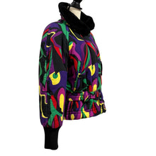 Load image into Gallery viewer, VTG 1980s Mondi Abstract Puffer Jacket