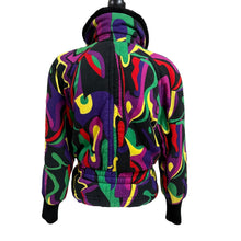 Load image into Gallery viewer, VTG 1980s Mondi Abstract Puffer Jacket Size Small/Medium