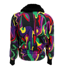 Load image into Gallery viewer, VTG 1980s Mondi Abstract Puffer Jacket Size Small/Medium