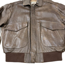 Load image into Gallery viewer, New Zealand Outback VTG 90s Brown Leather Bomber Jacket Medium