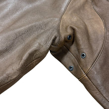 Load image into Gallery viewer, New Zealand Outback VTG 90s Brown Leather Bomber Jacket Medium