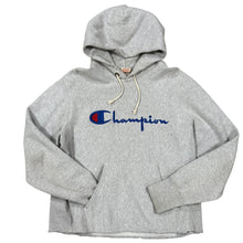 Load image into Gallery viewer, 2010s Champion Reverse Weave Embroidered Logo Hoodie Gray Medium