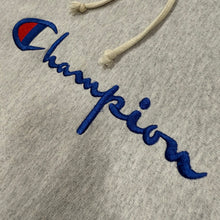 Load image into Gallery viewer, 2010s Champion Reverse Weave Embroidered Logo Hoodie Gray Medium