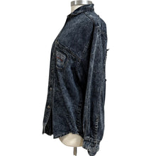 Load image into Gallery viewer, Vintage Traffic Ltd Acid Wash Denim Shirt Size Medium
