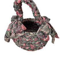 Load image into Gallery viewer, Vintage 70s Hand Woven Rag Easter Basket