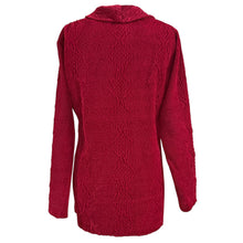 Load image into Gallery viewer, Harve Benard Raspberry Red Crinkle Textured One Button Longline Jacket Size L