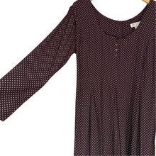 Load image into Gallery viewer, 90s Compagnie Internationale Express Plum Polka Dot Rayon Wide Leg Jumpsuit S
