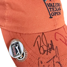 Load image into Gallery viewer, Valero Texas Open Multi Signed Autographed Burnt Orange Golf Hat Ahead PGA Tour