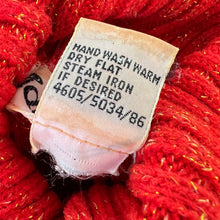 Load image into Gallery viewer, Adelle Barre Red Knit Turtle Neck Size Medium