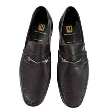 Load image into Gallery viewer, Bruno Magli Dark Brown Leather Bit Loafers Size 9.5