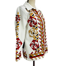 Load image into Gallery viewer, 60s 70s Geometric Women Button-Up Shirt