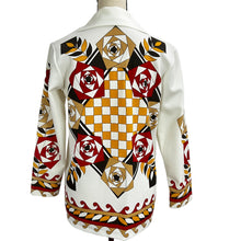 Load image into Gallery viewer, 60s 70s Geometric Women Button-Up Shirt