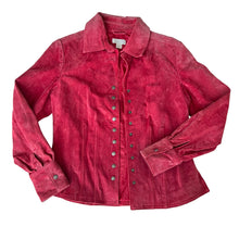 Load image into Gallery viewer, Pink 90s Suede Jacket Size Small