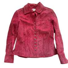 Load image into Gallery viewer, Pink 90s Suede Jacket Size Small