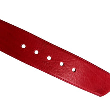 Load image into Gallery viewer, Vintage 80s Red Leather Cinch Belt Size Medium