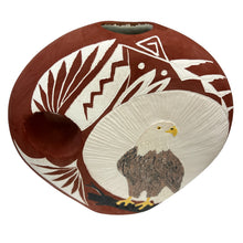 Load image into Gallery viewer, Vintage Native American Eagle Pottery Vase 11"