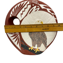 Load image into Gallery viewer, Vintage Native American Eagle Pottery Vase 11"