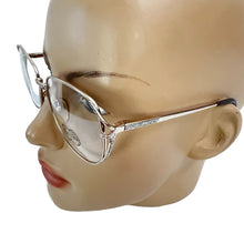 Load image into Gallery viewer, Vintage 70s Galileo 18K Gold Plate Clear Glasses 54mm