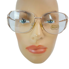 Load image into Gallery viewer, Vintage 70s Galileo 18K Gold Plate Clear Glasses 54mm