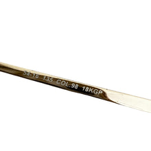 Load image into Gallery viewer, Vintage 70s Galileo 18K Gold Plate Clear Glasses 54mm