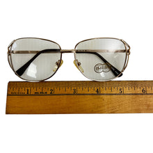 Load image into Gallery viewer, Vintage 70s Galileo 18K Gold Plate Clear Glasses 54mm