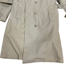 Load image into Gallery viewer, 1960s Khaki Trench Coat with Removable Faux Fur Lining 40 L