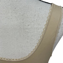 Load image into Gallery viewer, 1980s Italy Beige Nylon Slip Embroidered Floral Detail Size 2