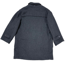 Load image into Gallery viewer, Jones New York Men’s Wool Toggle Coat Charcoal Gray Plaid Lining Size XXL